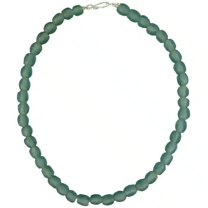 Glass Pearls: Necklace - Blue