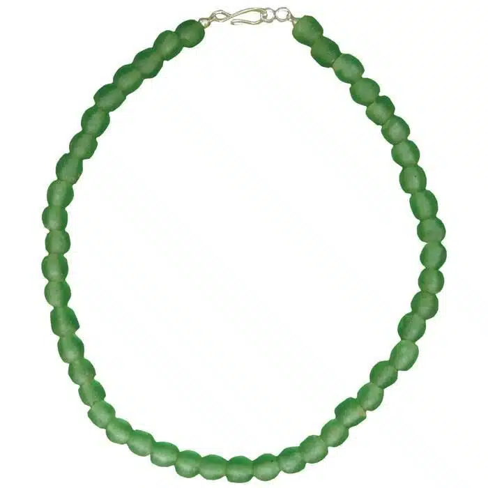 Glass Pearls: Necklace - Moss