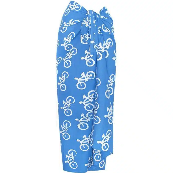 Sarong: Bikes - Blue-Organic
