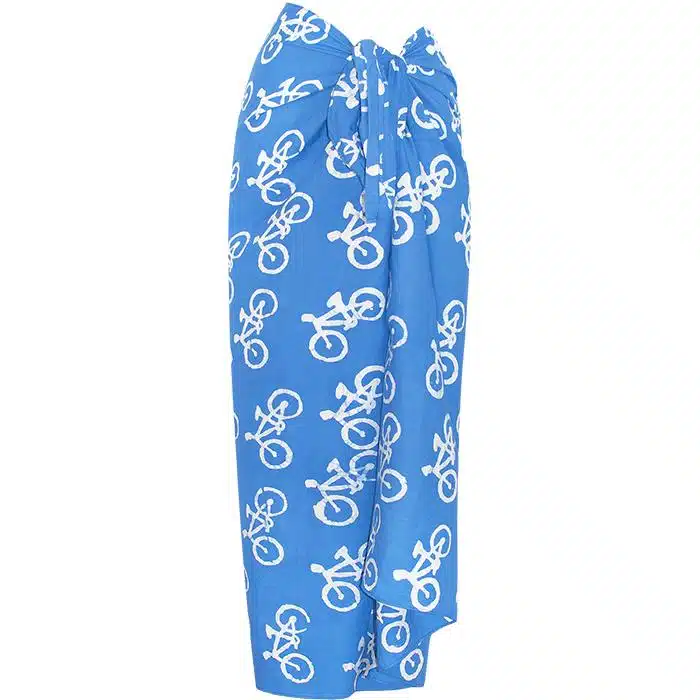 Sarong: Bikes - Blue-Organic
