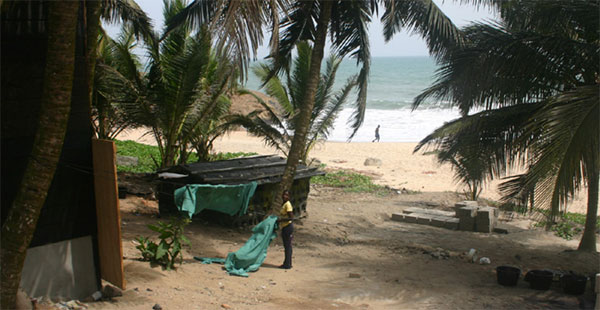 The new Eli-Emma Batik and Tye-Dye location is kept cool by the ocean breeze and lots of shade