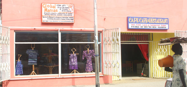 The new Global Mamas Store is located in the heart of Cape Coast.