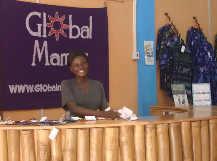 Grace Osam-Pinanko manages the new Global Mamas store. Grace Osam-Pinanko manages the new Global Mamas store.