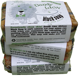 Dandy Lion Black Soap Label