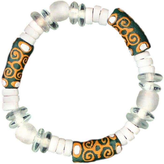 Adinkra-Strength: Bracelet - Green