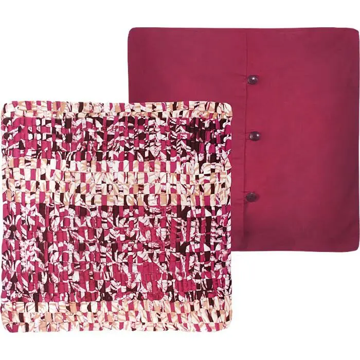 Pillow Cover: Woven - Wine