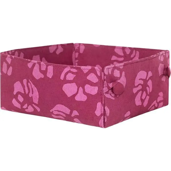 Button Basket: Camelia - Wine-Organic