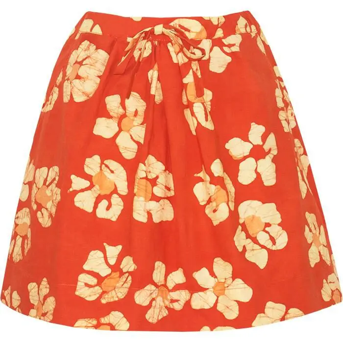 Coastal Skirt: Tropics - Tangerine-Organic