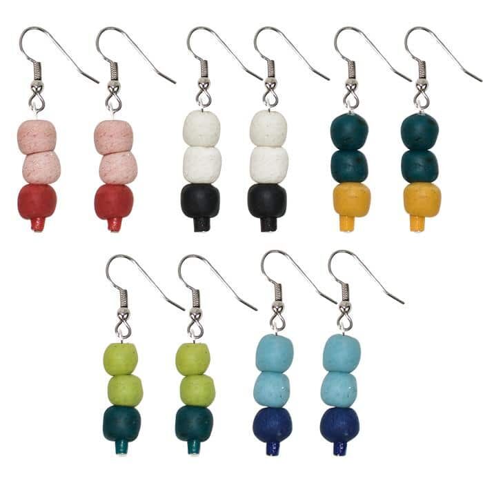 Color Block Pearls: Earrings - Assorted