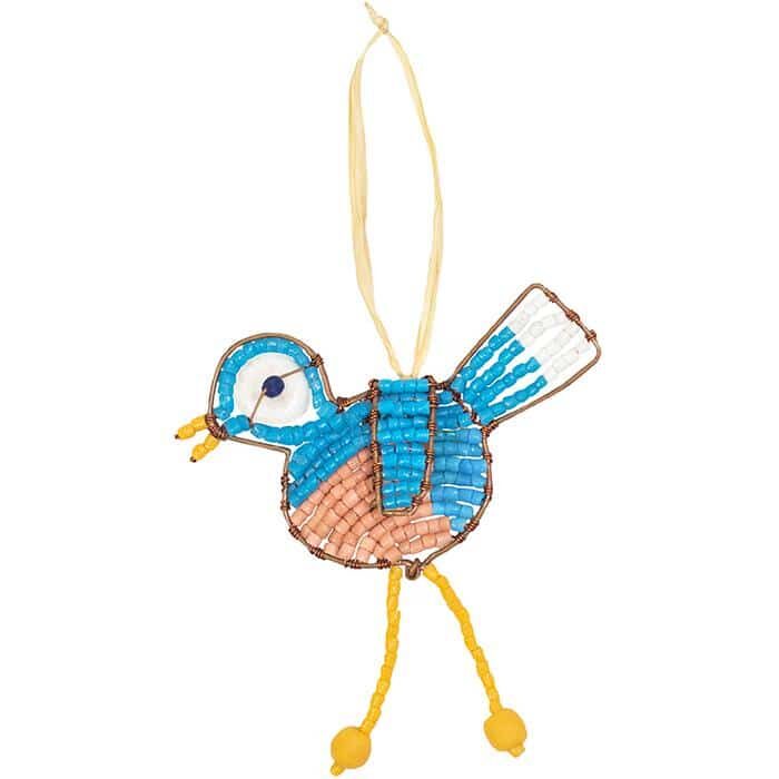 Blue bird ornament