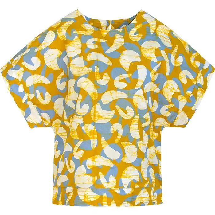 Crew Blouse: Mod - Mustard-Organic