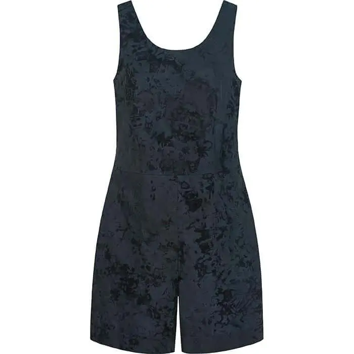 Romper: Marble - Black-Organic