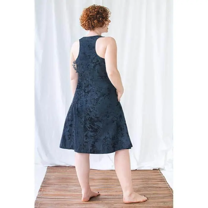 Oaklynn Dress: Marble - Black-Organic - Image 5