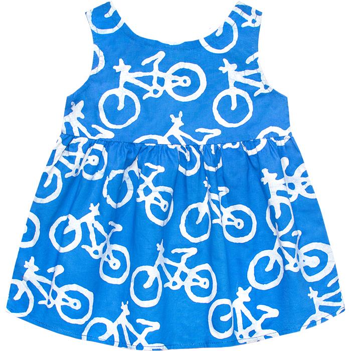 Sundress: Bikes - Blue-Organic