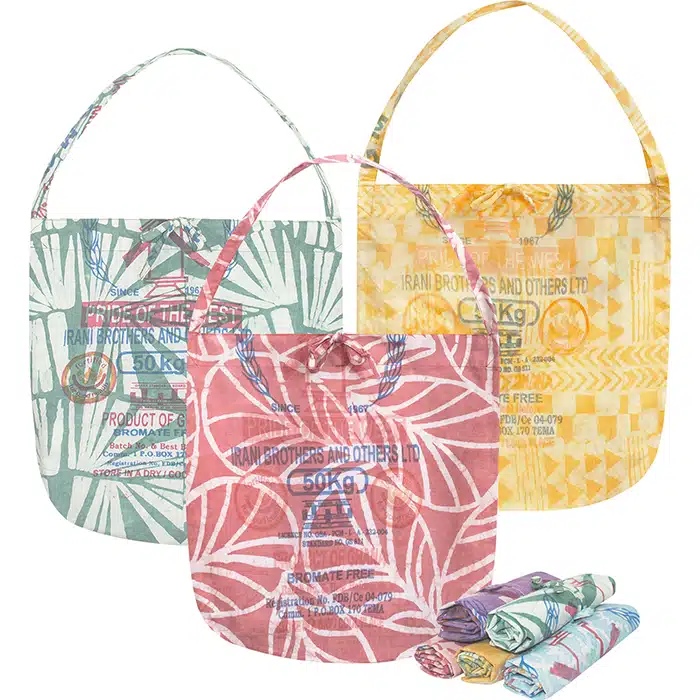 Eco Roll-Up Shopper Tote: Flour Sack - Assorted