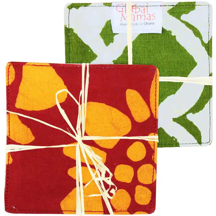Coasters: Sunflower - Red-Organic