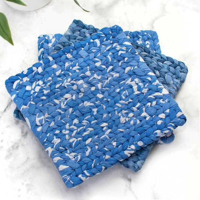 Trivet: Woven - Blue-Organic