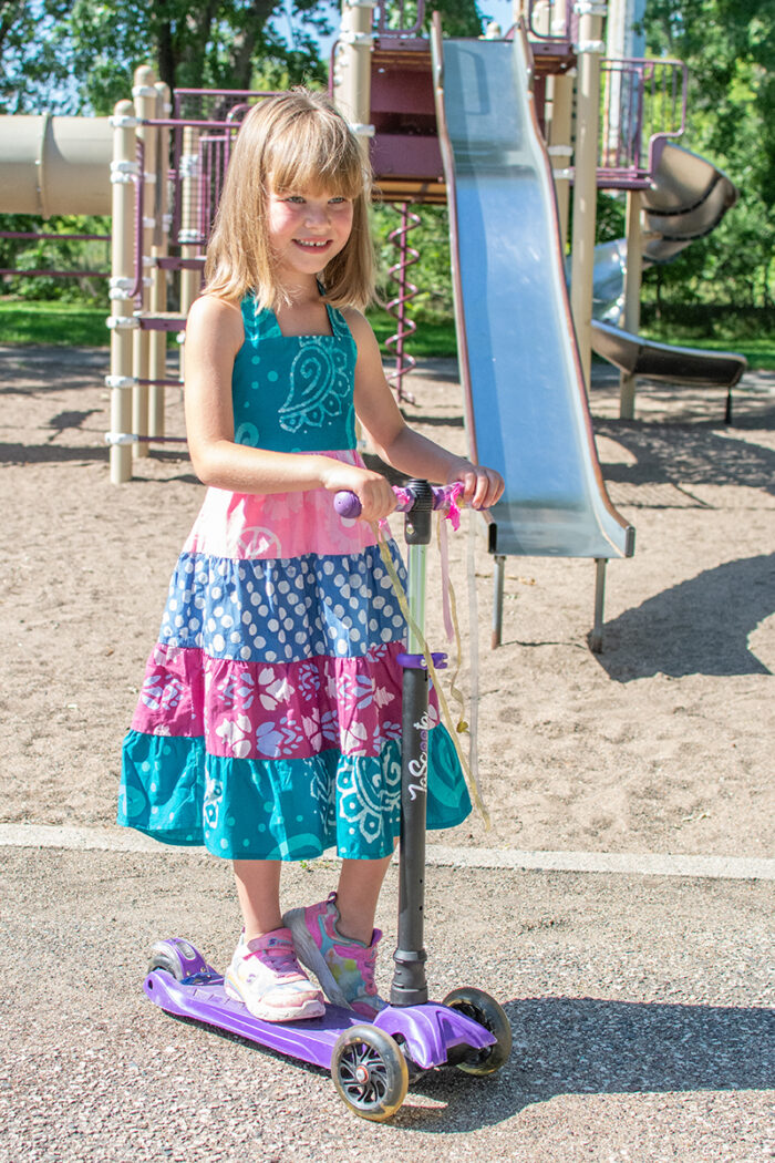 Carousel Dress: Paisley - Teal-Organic