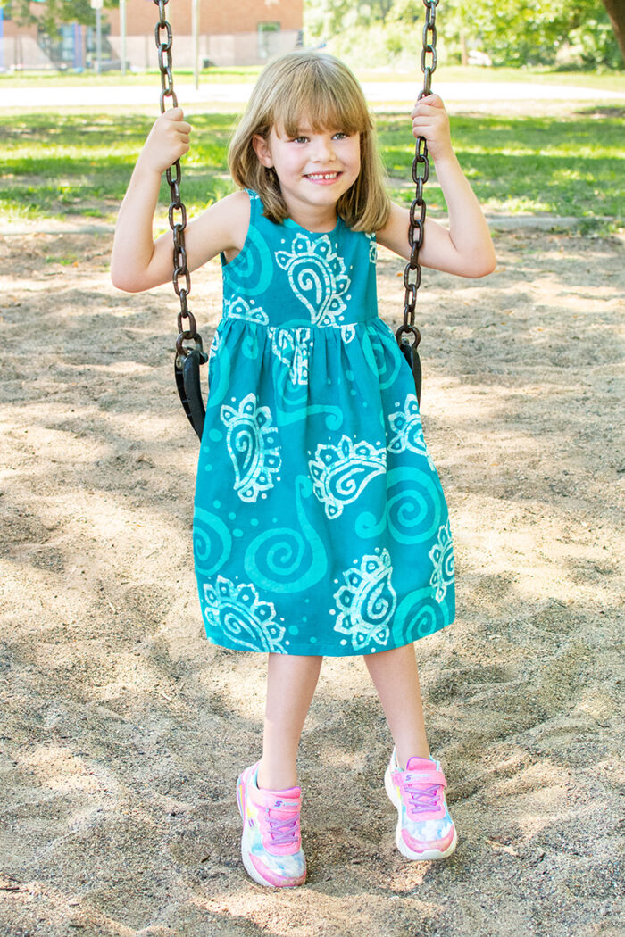 Sundress: Paisley - Teal-Organic