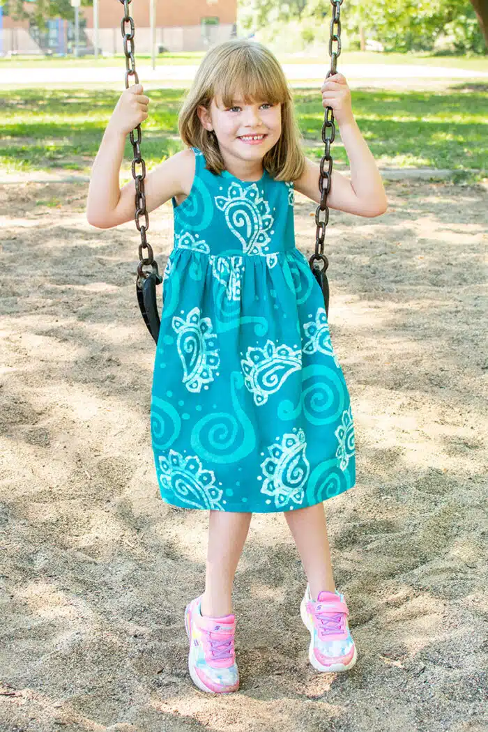 Sundress: Paisley - Teal-Organic