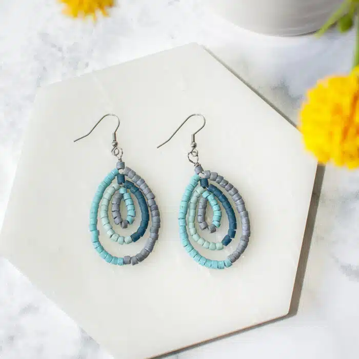 Azonto: Earrings - Sea Glass