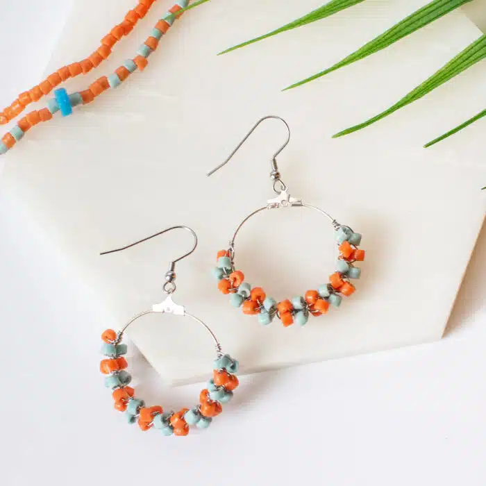 Drift: Earrings - Orange