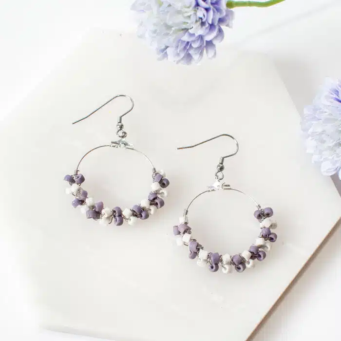 Drift: Earrings - Purple