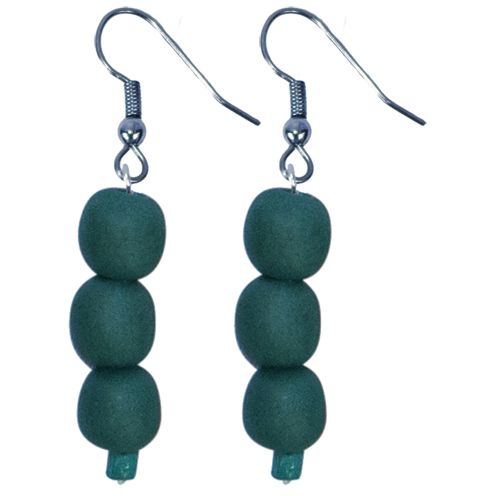 Pearls: Earrings - Teal