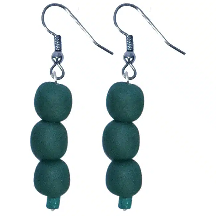 Pearls: Earrings - Teal