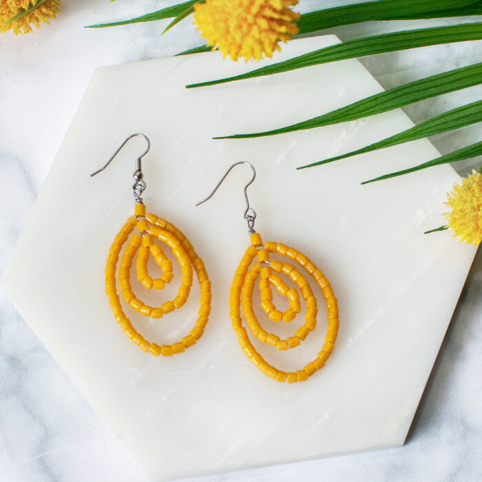 Sankofa: Earrings - Mustard