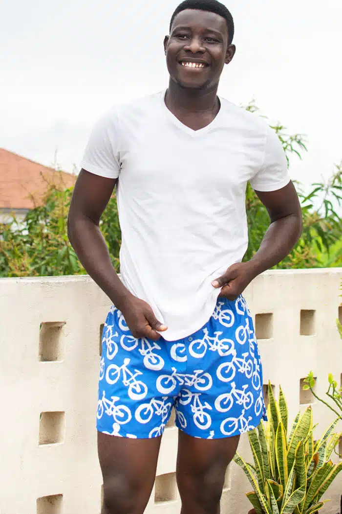 Boxers: Bikes - Blue-Organic