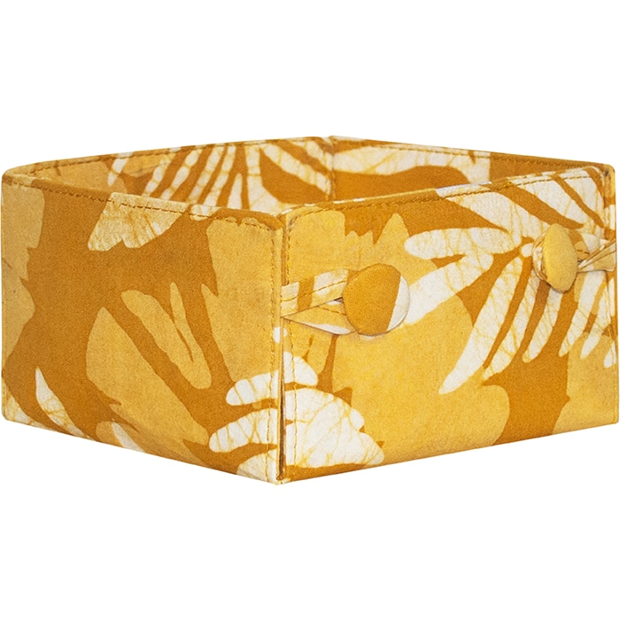 Button Basket Mini: Palms - Harvest Gold-Organic