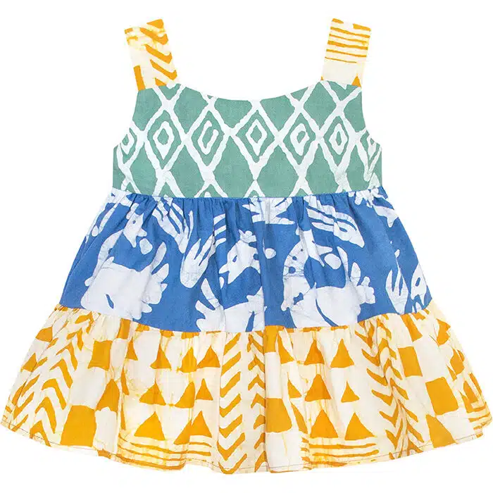 Carousel Dress: Adobe - Gold-Organic