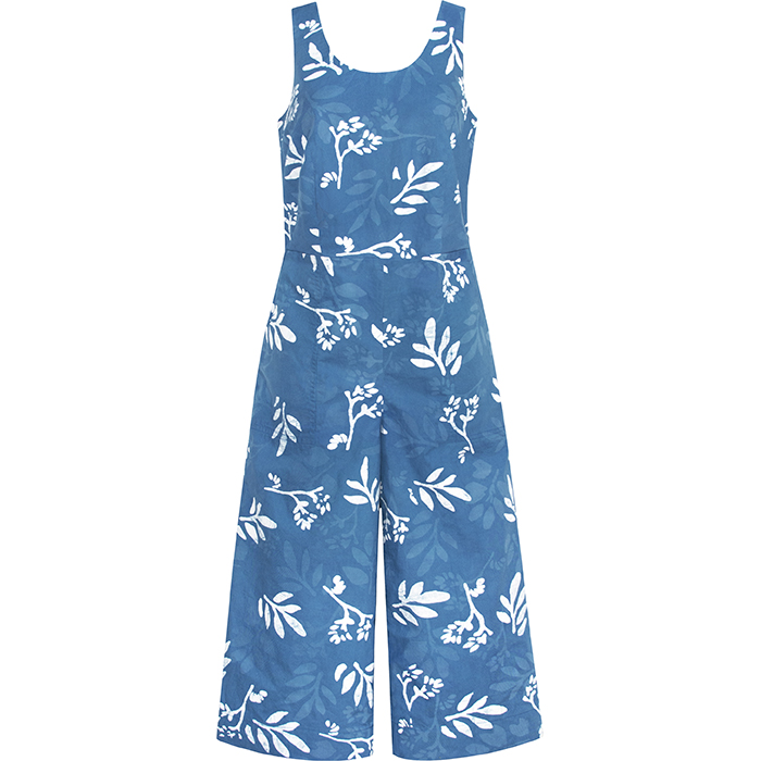 Fair Trade Jumpsuit: Forage - Stone Blue-Organic