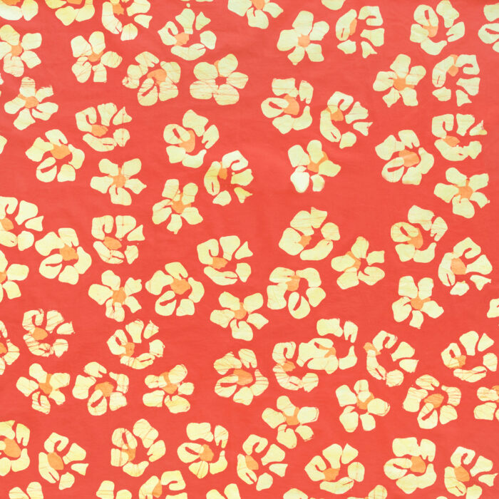 Batik Fabric: Tropics - Tangerine-Organic