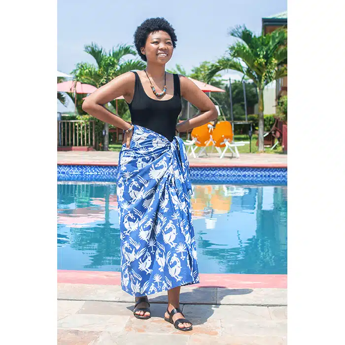 Sarong: Ginkgo - Gold-Organic - Image 3