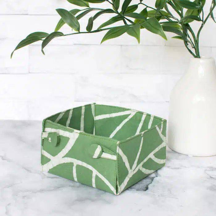 Button Basket Mini: Canopy - Sage-Organic