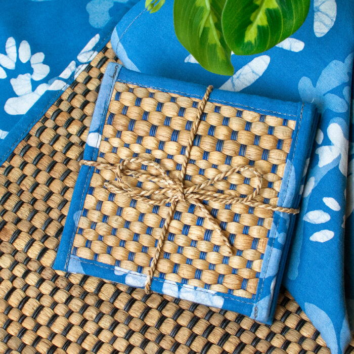 Coasters-Water Hyacinth: Stone-Organic