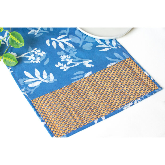 Table Runner-Water Hyacinth-Short: Forage - Stone-Organic
