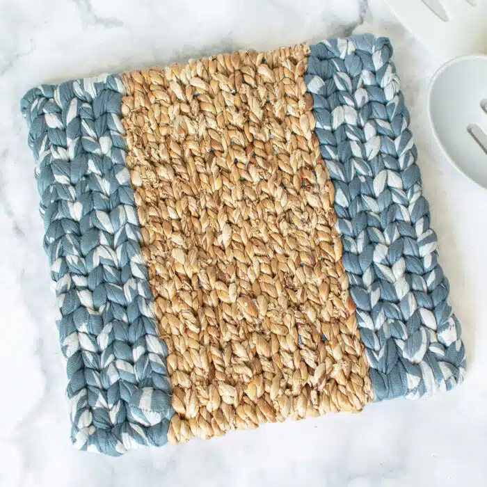 Trivet-Water Hyacinth: Charcoal-Organic