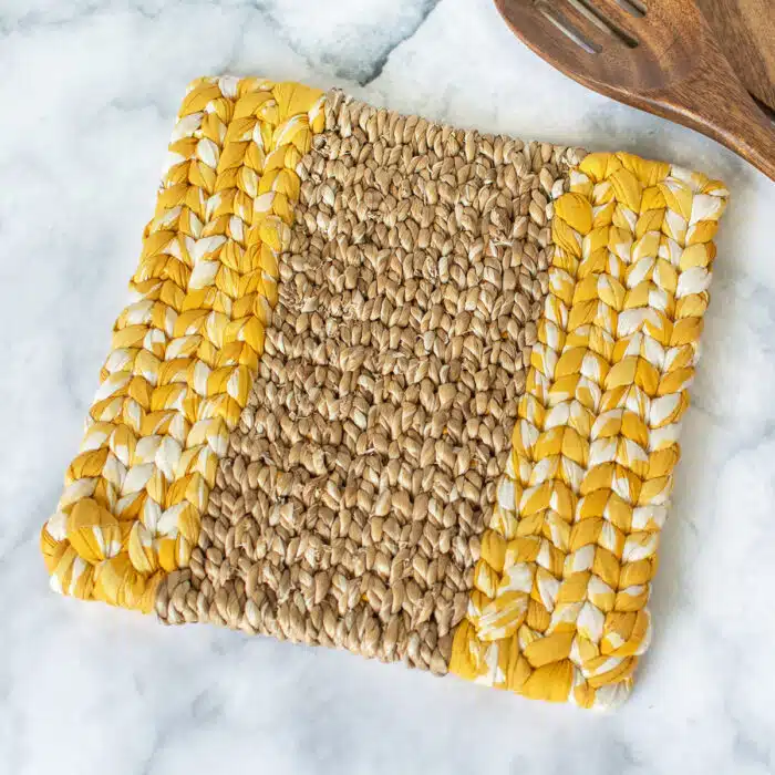 Trivet-Water Hyacinth: Gold-Organic