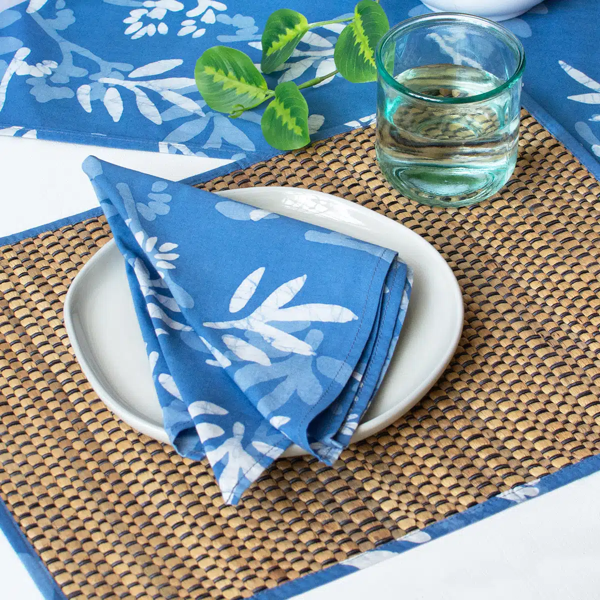 Napkin: Forage - Stone Blue-Organic