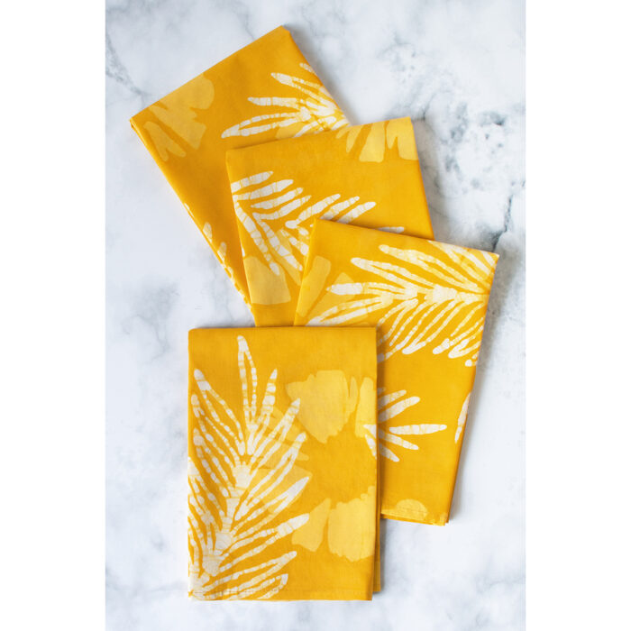 Napkin: Palms - Harvest Gold-Organic - Image 3