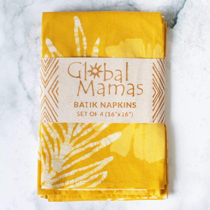 Napkin: Palms - Harvest Gold-Organic
