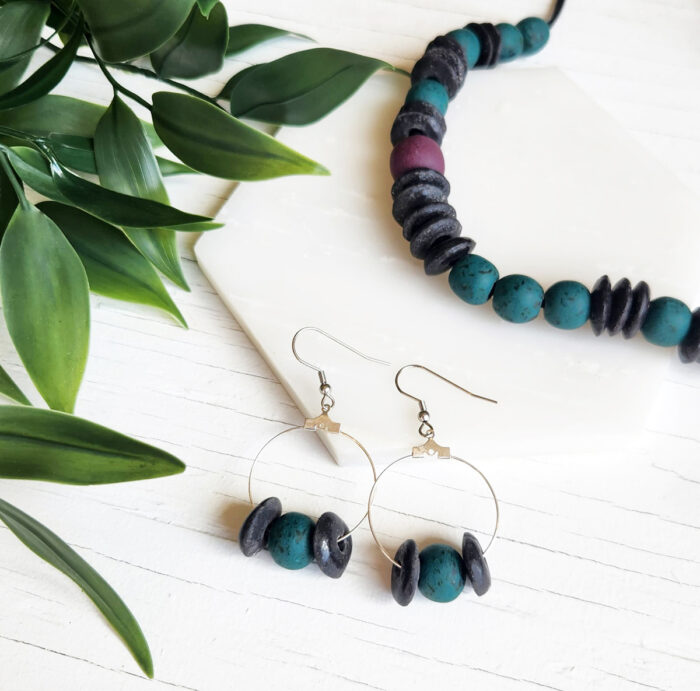 Makola: Earrings - Teal