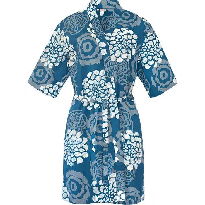 Robe: Blooms - Indigo-Organic