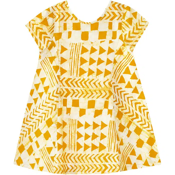 Swing Dress: Adobe - Gold-Organic