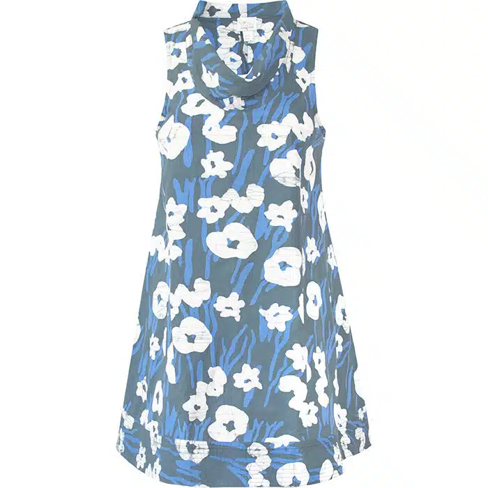 Eli Dress: Painted Floral - Charcoal-Organic