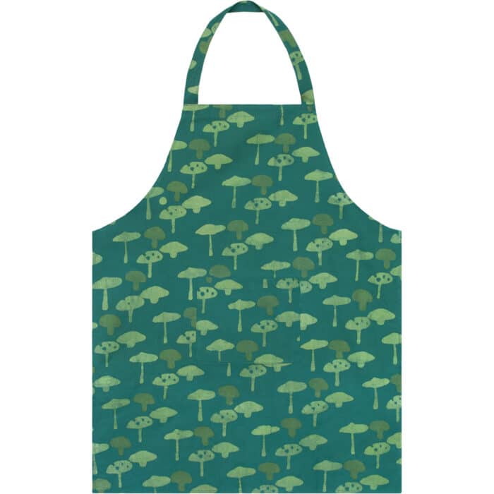 Apron Reversible: Mushrooms Green-Organic