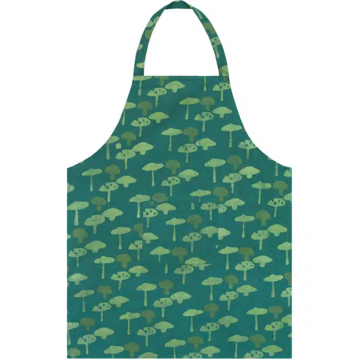 Apron Reversible: Mushrooms Green-Organic